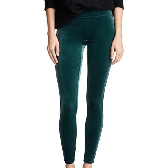 Nwot Spanx Xl Green Velvet Legging 
